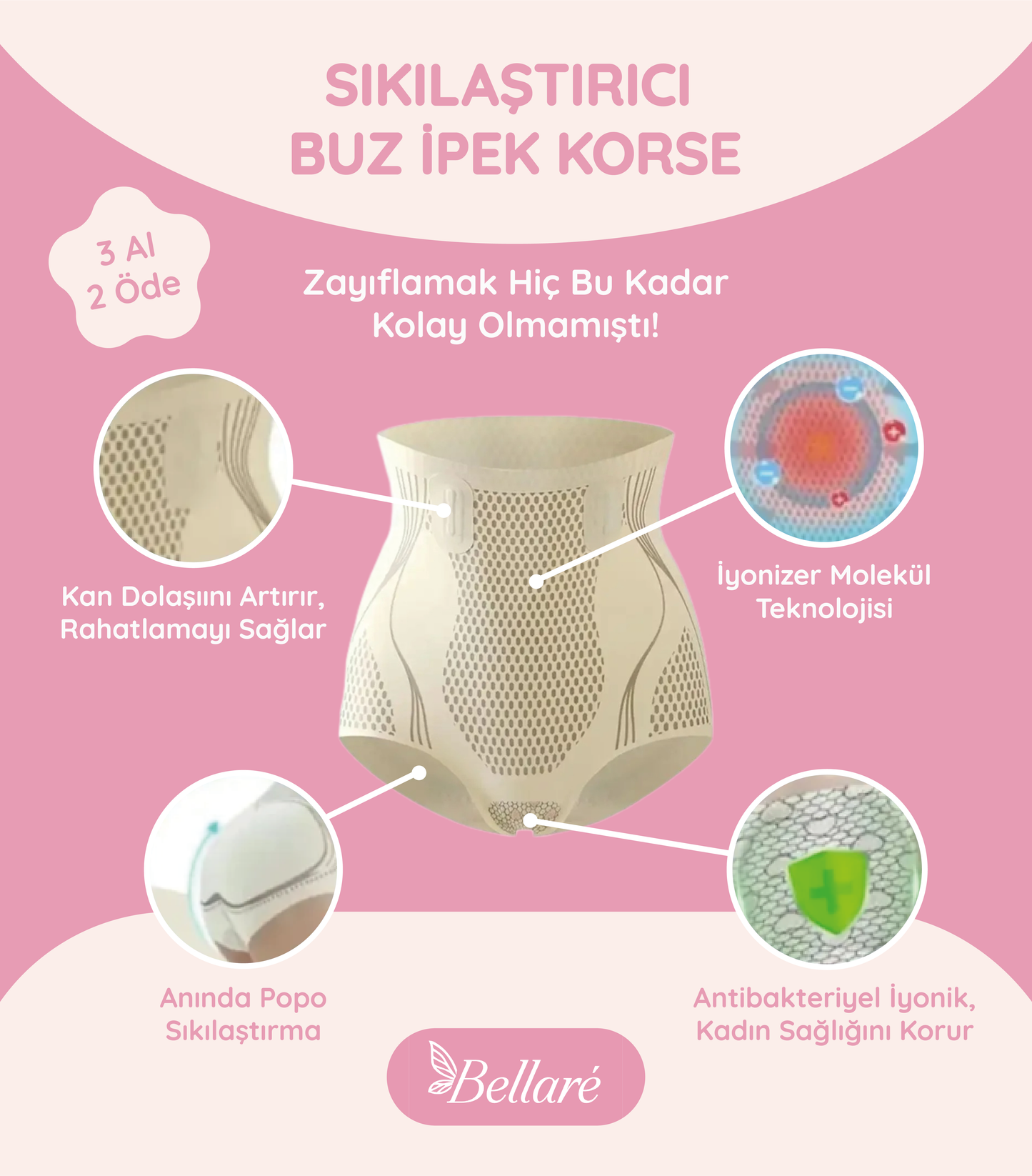 Yağ Yakıcı ve Zayıflatan Buz İpek Korse